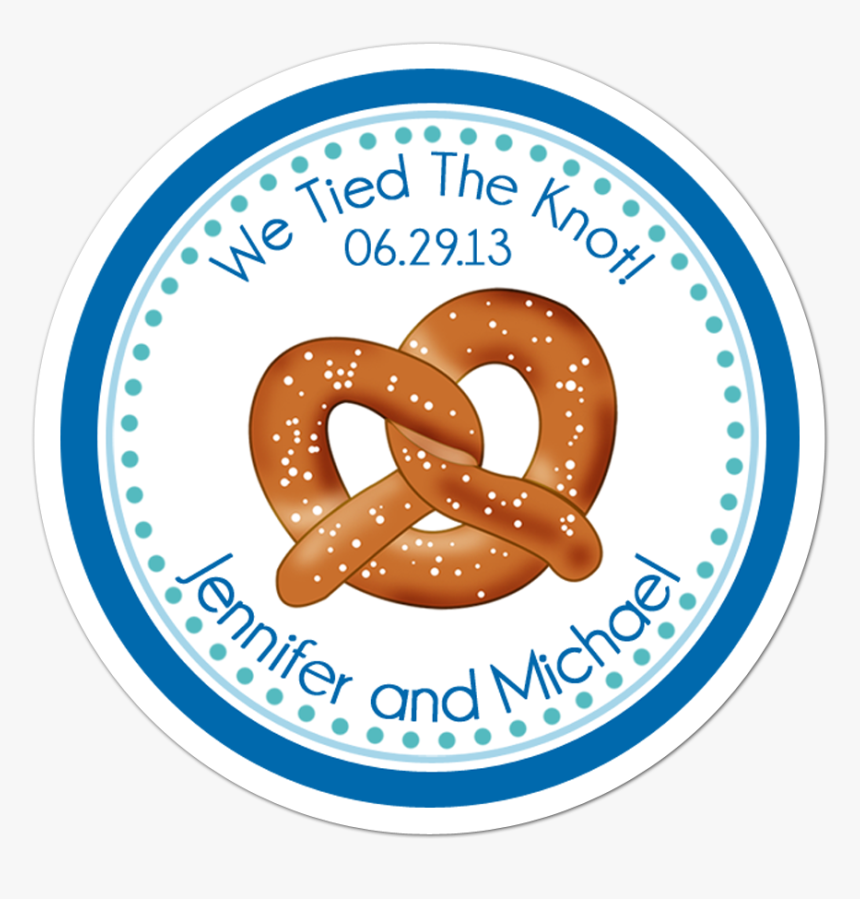 Tied The Knot Pretzel Personalized Sticker Wedding - Sticker, HD Png Download, Free Download
