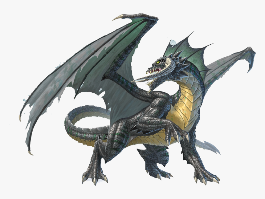 Dragon -d&d Young Black Dragon, Hd Png Download - Dnd 5e Black Dragon, Transparent Png, Free Download