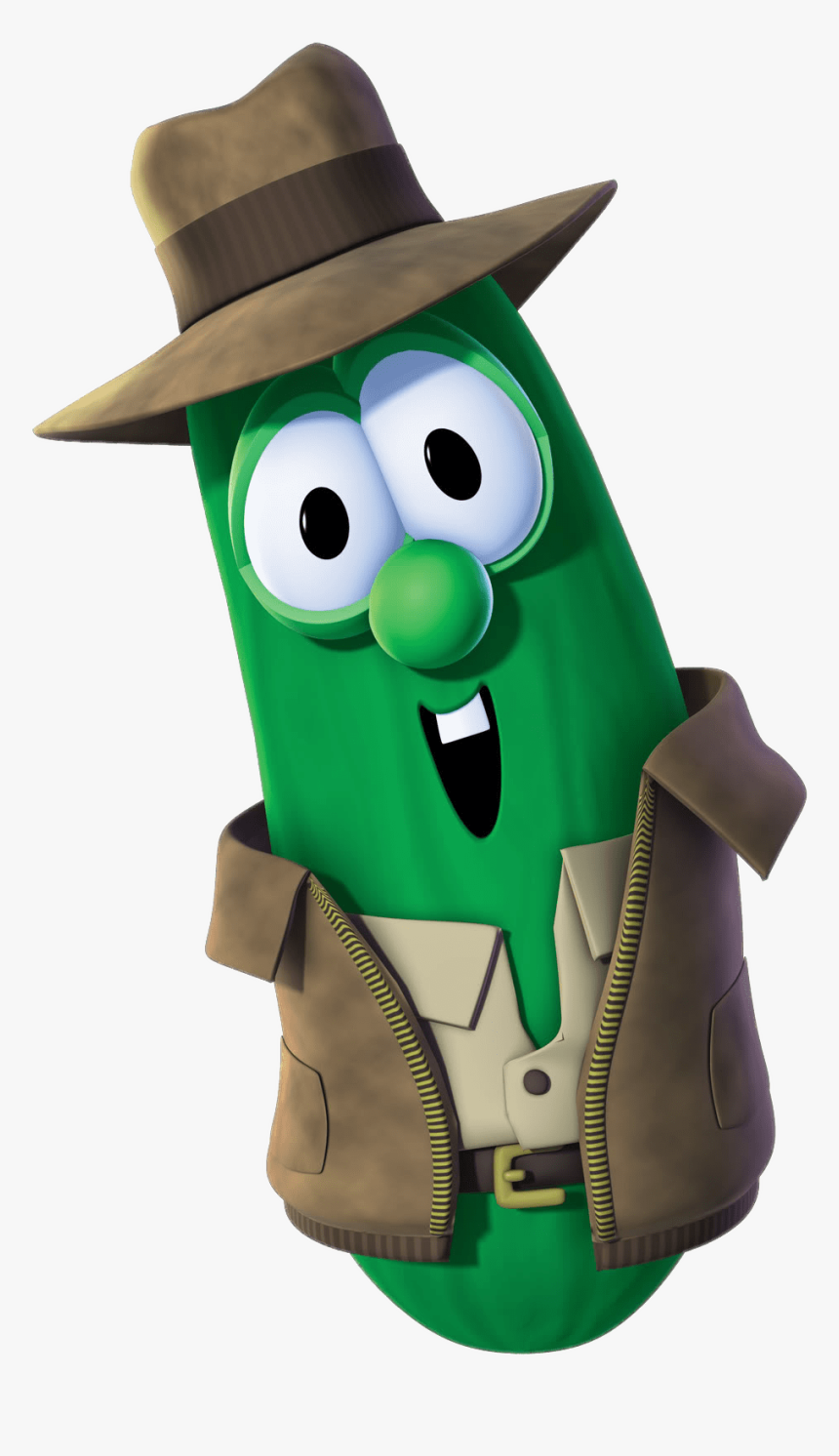 Larry The Cucumber Leather Vest - Veggie Tales, HD Png Download, Free Download
