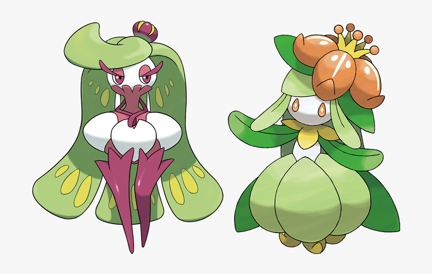 Tsareena Lilligant Pokémon Comparison Side By Side - Lilligant Pokemon, HD Png Download, Free Download