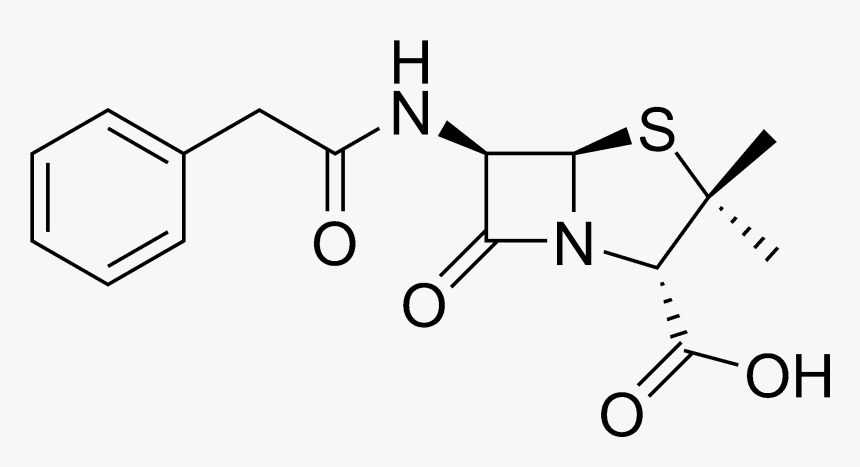 Penicillin Chemical Structure, HD Png Download, Free Download