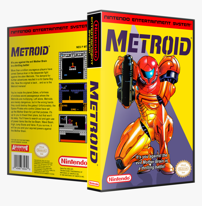 Metroid Nes Label, HD Png Download, Free Download