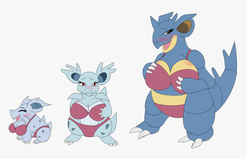 Evolution Of Nidoran - Nidoqueen Art, HD Png Download, Free Download