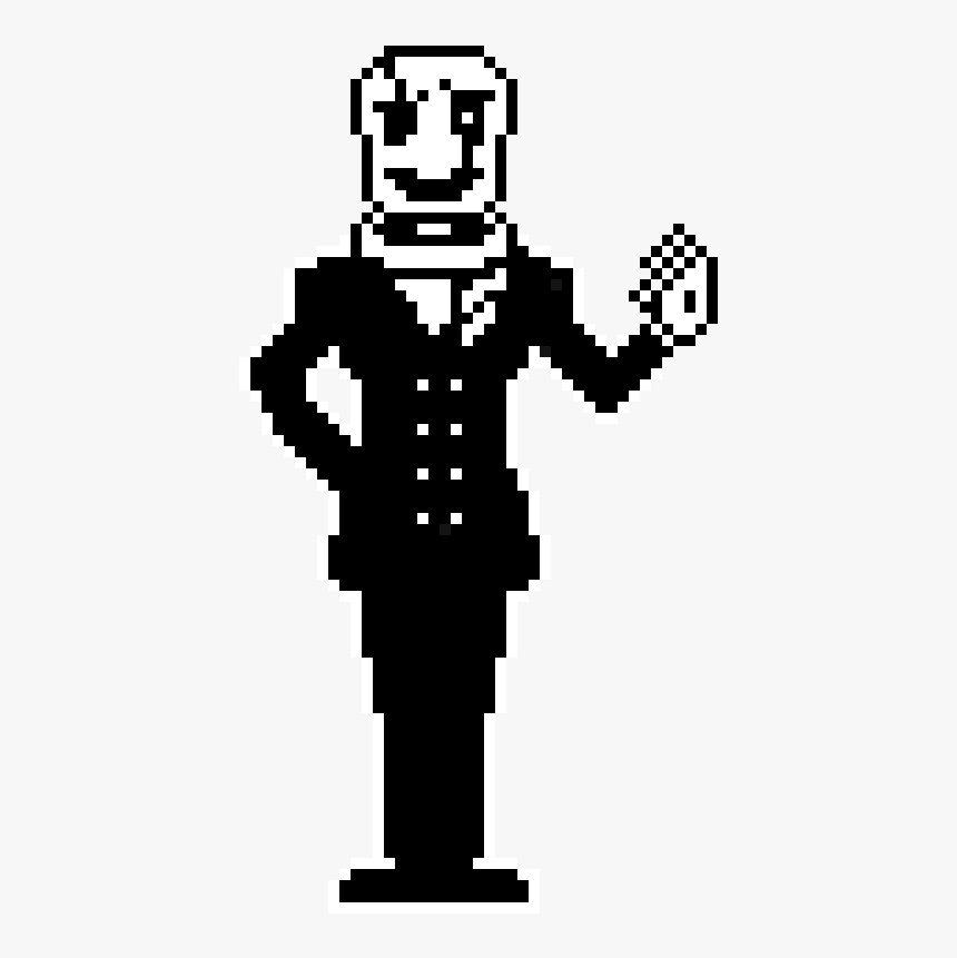 Pixel Character Black And White, HD Png Download, Free Download