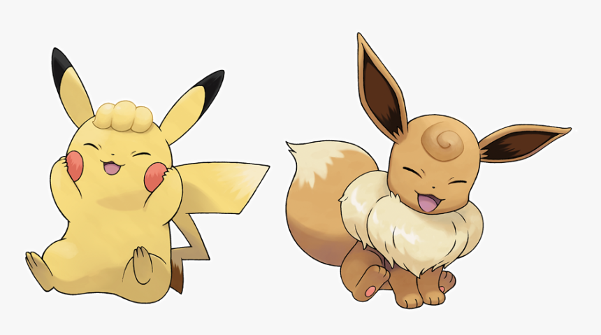 Pokemon Let S Go Pikachu And Eevee Hairstyles Hd Png Download Kindpng