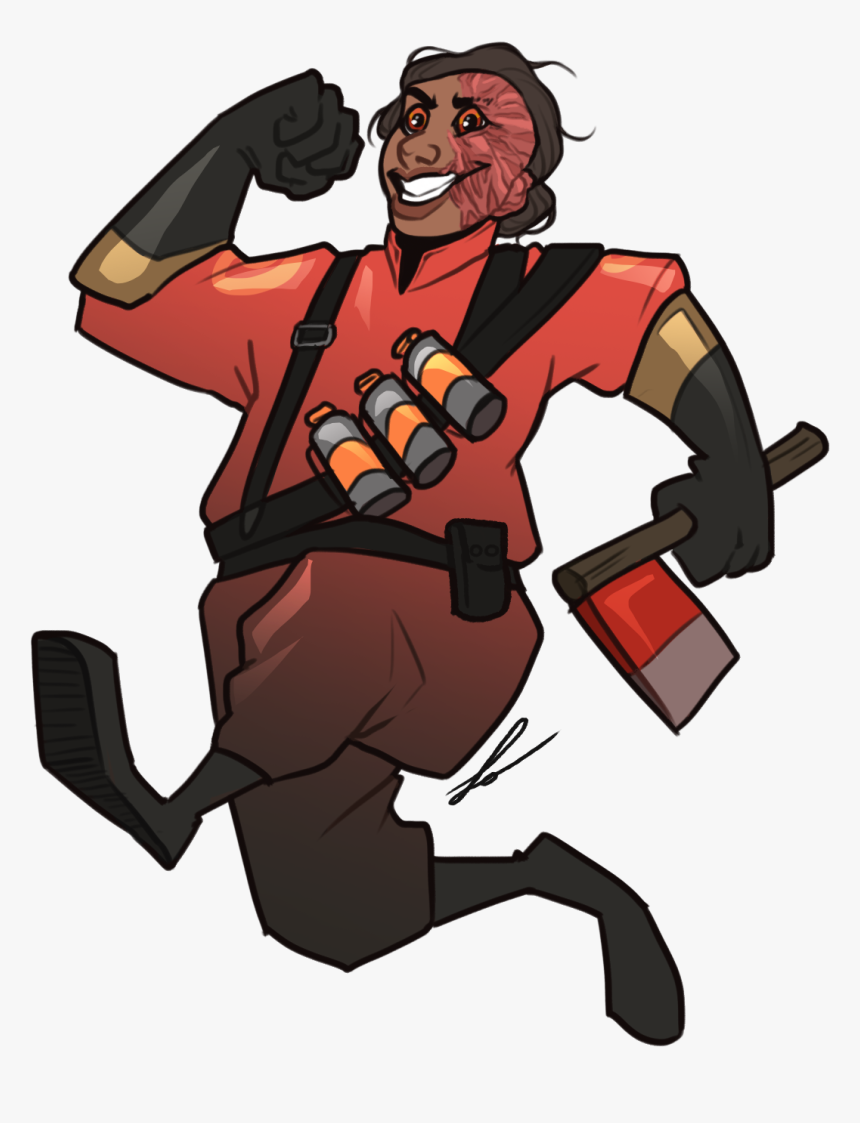 Pyro Unmasked Headcanon Pbppbppp - Pyro Tf2 Headcanons, HD Png Download - k...