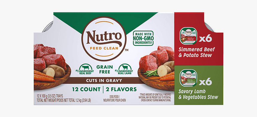 1 10191553 Nutro Wet Dog - Nutro Loaf Chicken & Beef 12 Tray, HD Png Download, Free Download