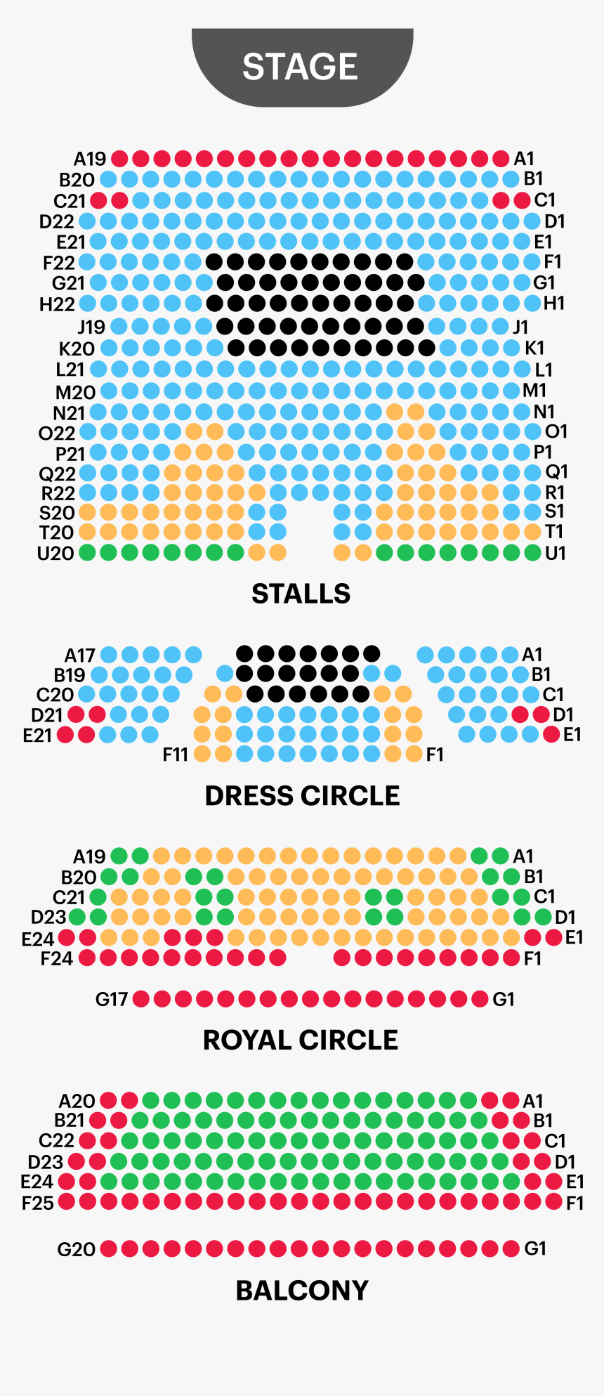 Harold Theatre Seating Plan - Harold Pinter Seating Plan, HD Png Download, Free Download