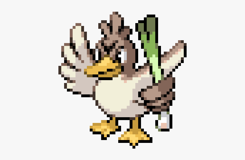 Pärlplattor Pokemon Farfetch D, HD Png Download, Free Download