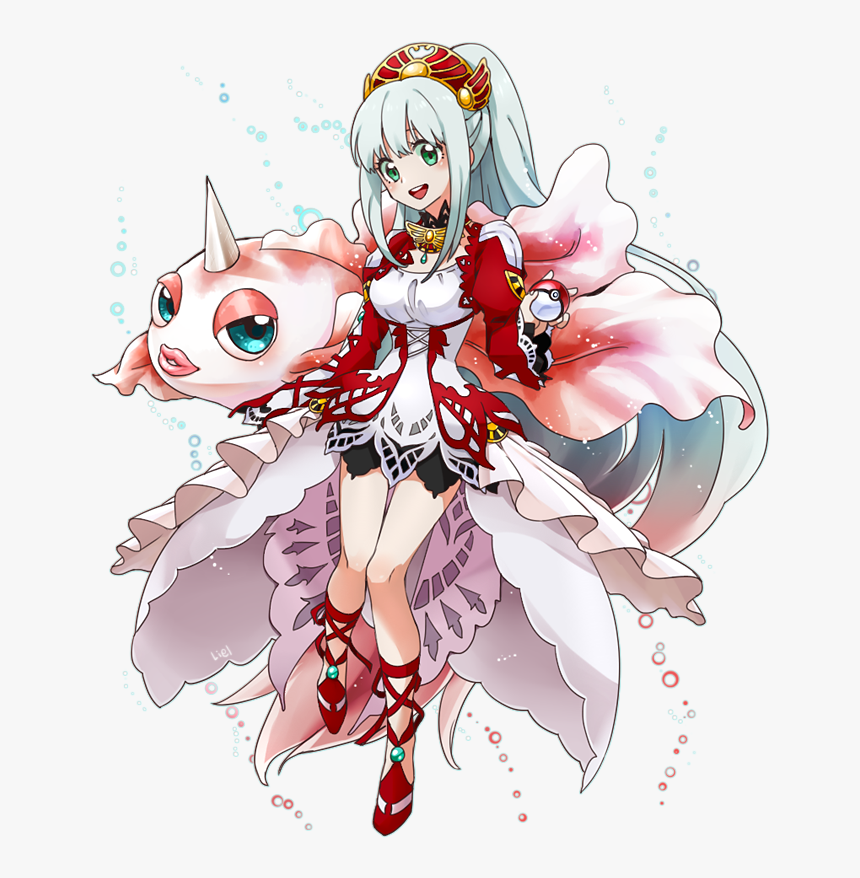 Goldeen And Lailah Drawn By Liel (andaniel) - Cartoon, HD Png Download, Free Download