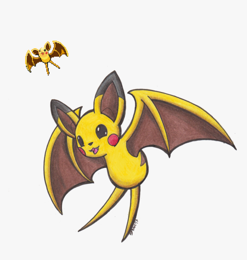 Pikachu Mammal Vertebrate Cartoon Bat Fictional Character - Pokemon Fusion Png, Transparent Png, Free Download