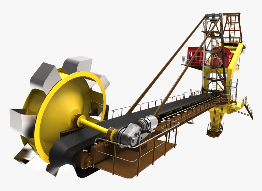 Excavator Crane Front View - Assembly Line, HD Png Download, Free Download