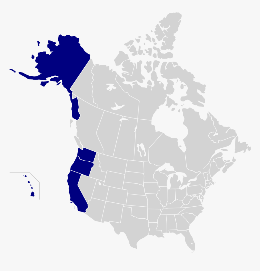 Map Of North America Png, Transparent Png, Free Download