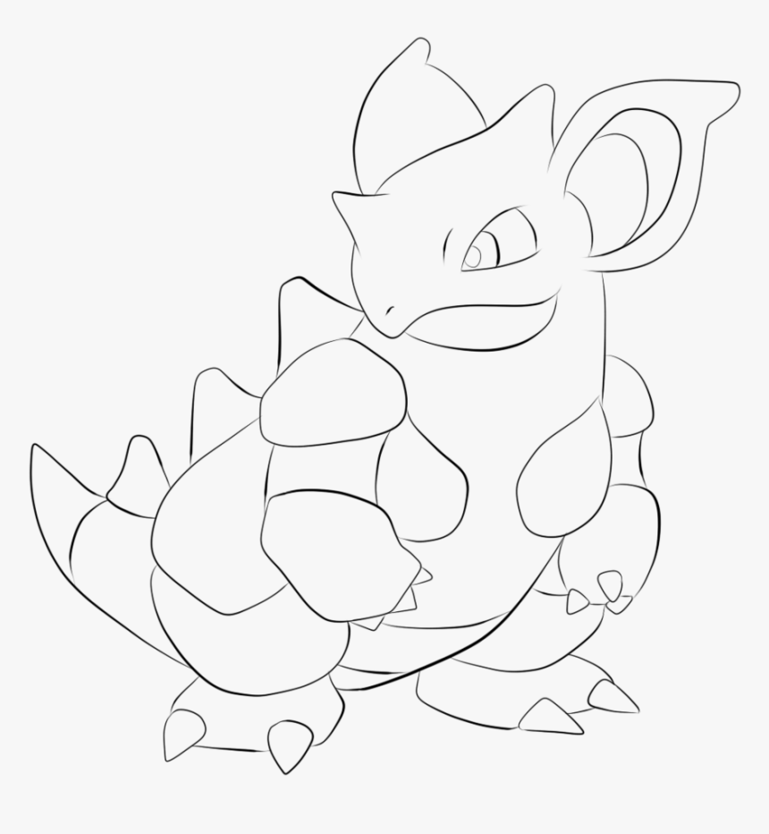 Nidoqueen Drawing, HD Png Download, Free Download