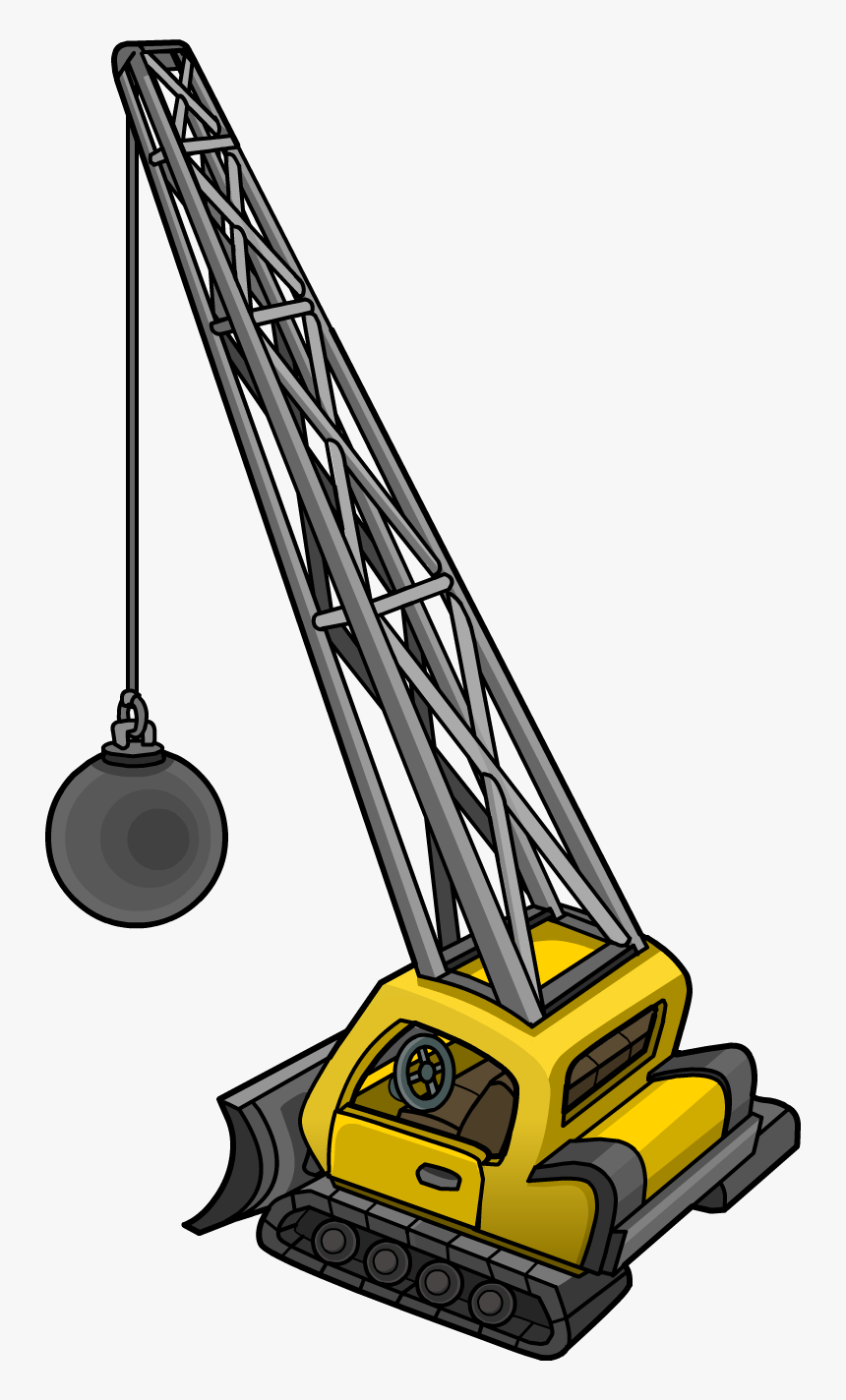 Crane Clipart Construction Equipment - Club Penguin Crane, HD Png Download, Free Download