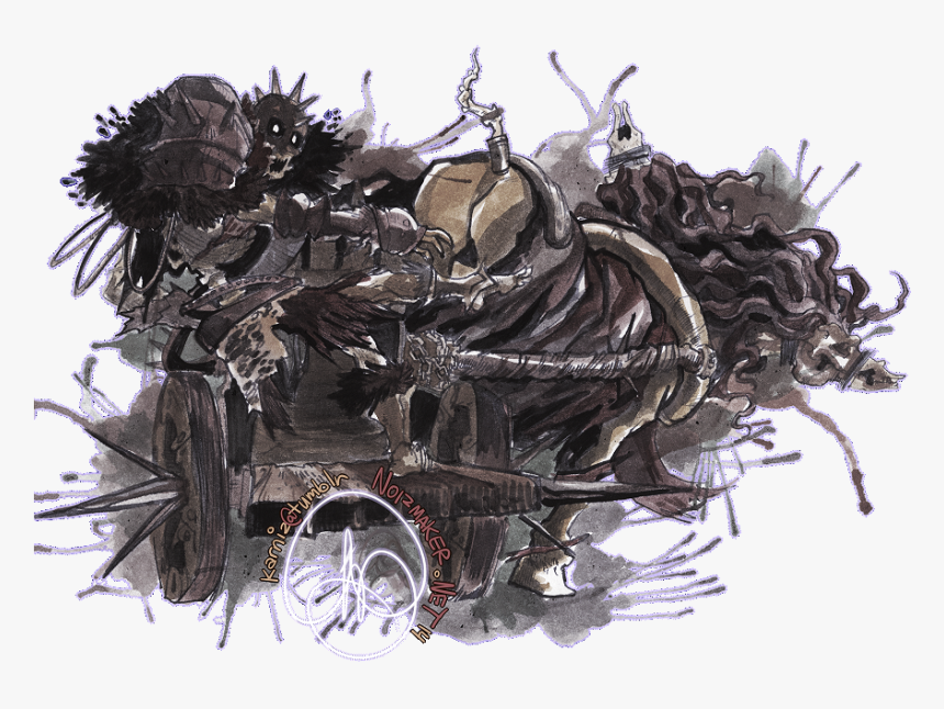 Executioner Drawing Png Transparent - Dark Souls 2 Duke's Dear Freja Art, Png Download, Free Download