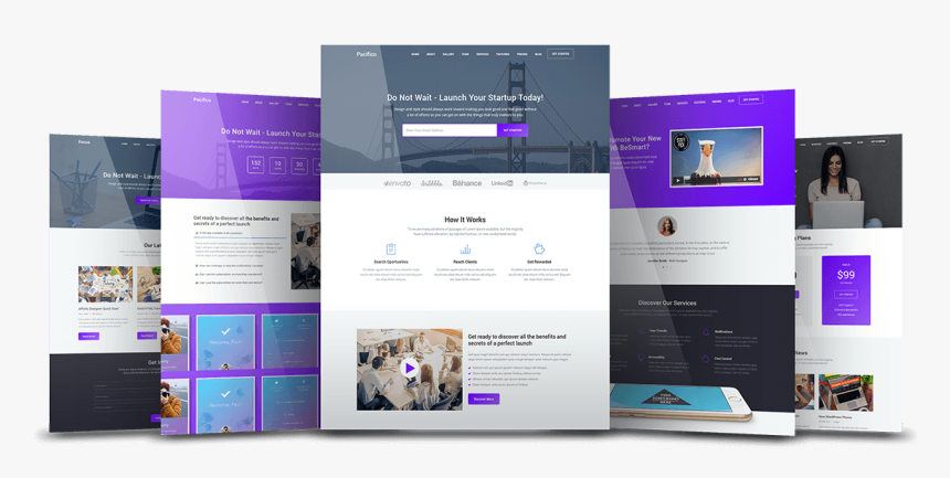 Preview - Modern Html Landing Pages, HD Png Download, Free Download