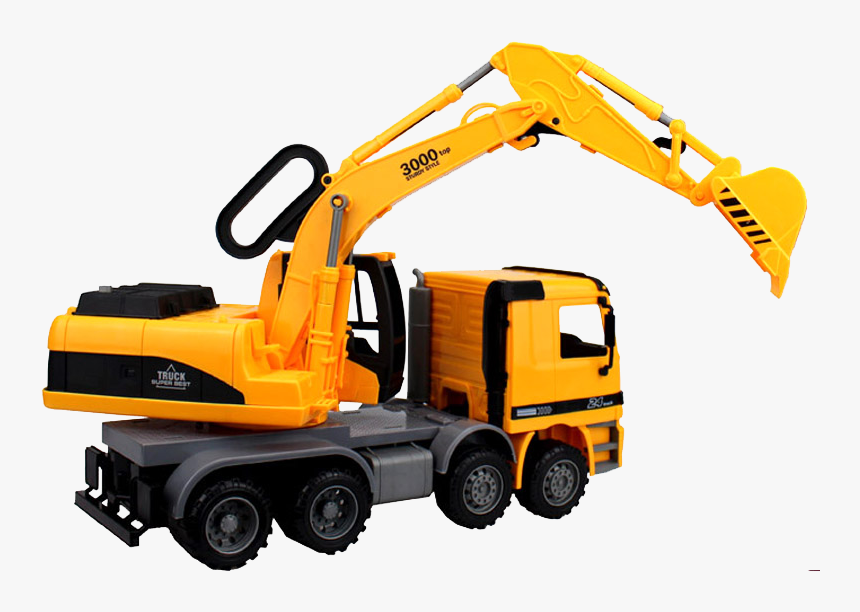 Car Crane Excavator Machine Toy - Construction Car Toys Png, Transparent Png, Free Download