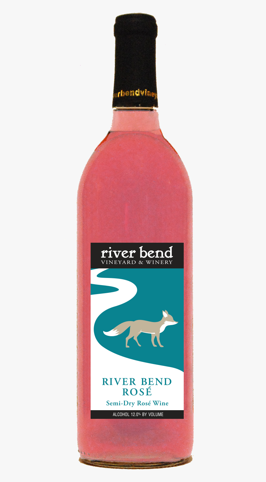 River Bend Rose Isolated - Glass Bottle, HD Png Download, Free Download