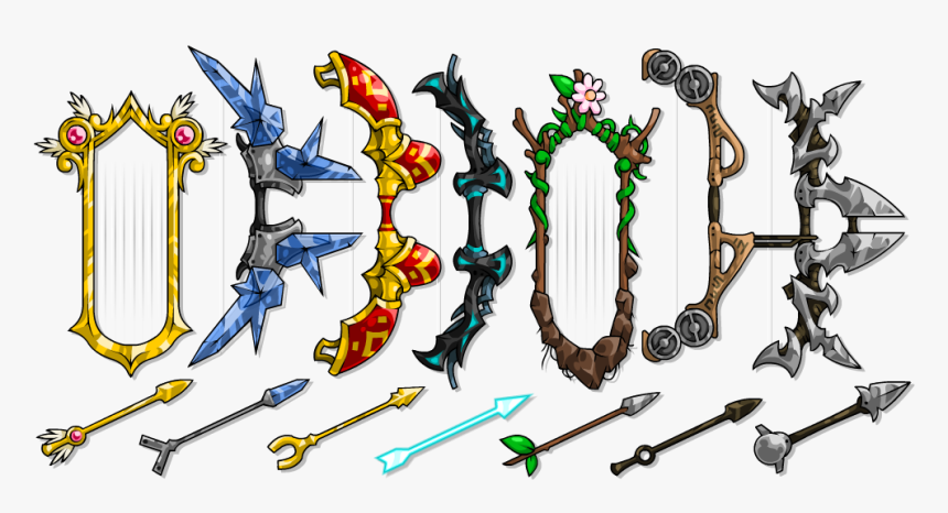 Ebf5 Bows - Epic Battle Fantasy 5 Weapons, HD Png Download, Free Download