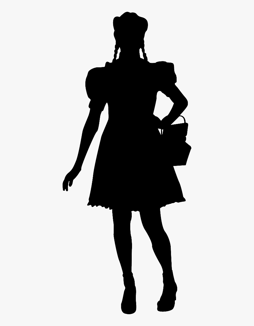 Silhouette Female Clip Art - Dorothy Wizard Of Oz Silhouette, HD Png Download, Free Download