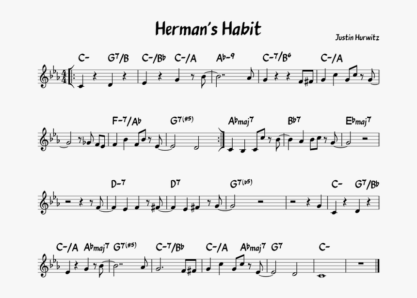 Herman's Habit La La Land Sheet Music, HD Png Download, Free Download