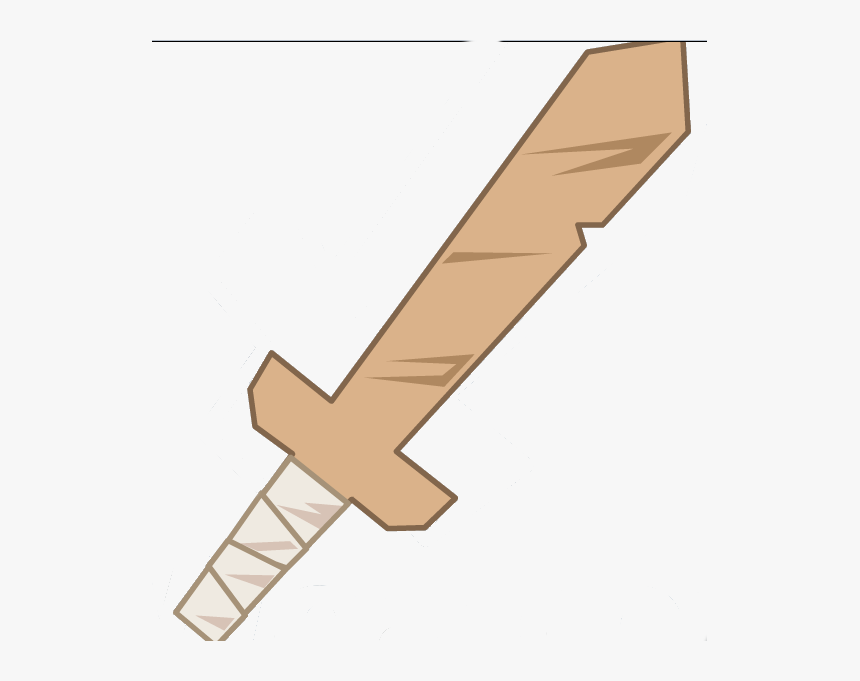 2 Handed Cardboard Sword - Cardboard Sword, HD Png Download, Free Download