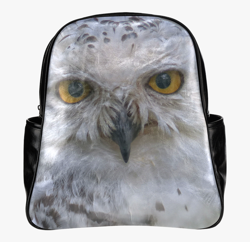 Snowy Owl, Schnee Eule, Owl 002 Multi Pockets Backpack - Snowy Owl, HD Png Download, Free Download