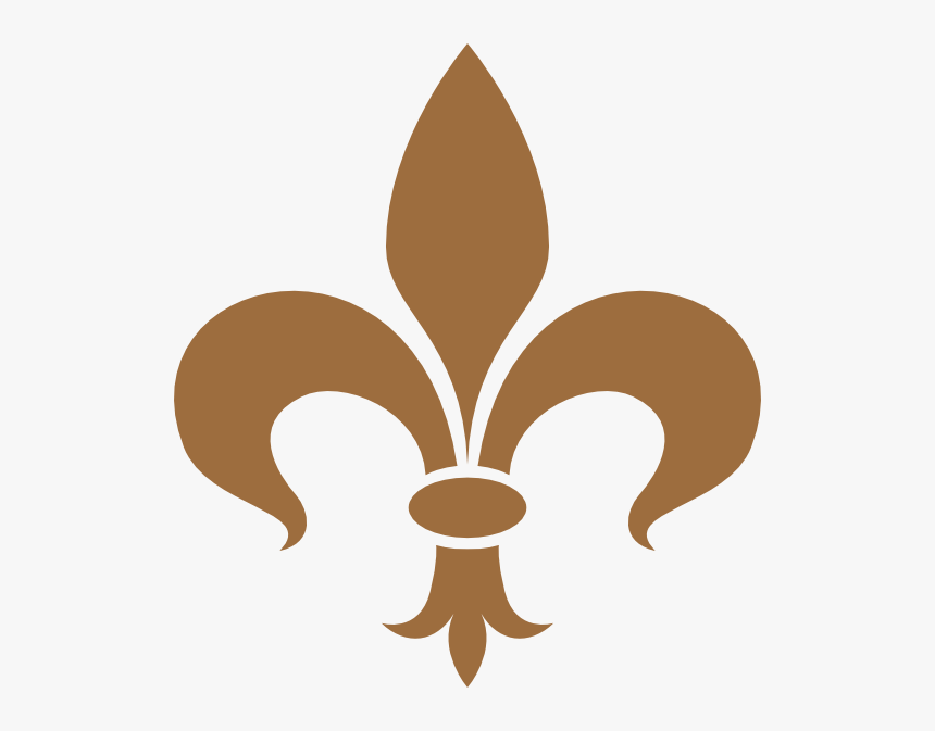 Brown Fleur De Lis Svg Clip Arts - Flor De Lis Png, Transparent Png, Free Download