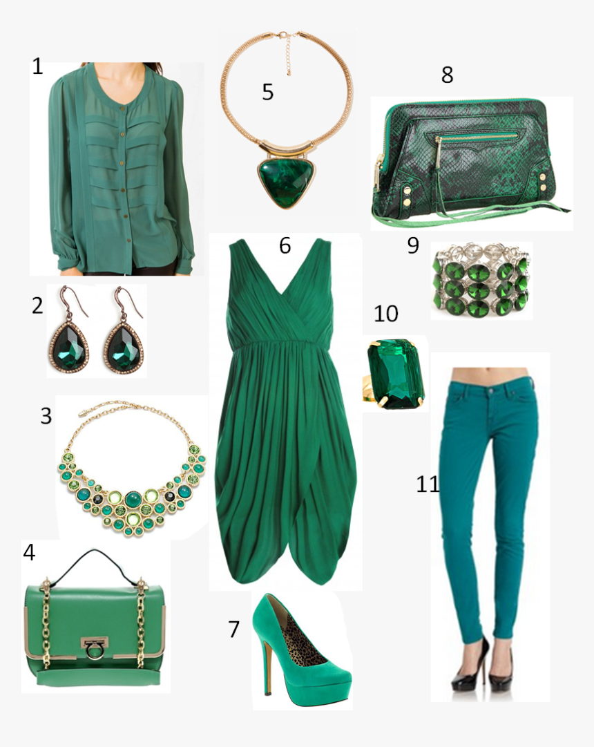 Color Jewelry Goes With Green Dress, HD Png Download, Free Download