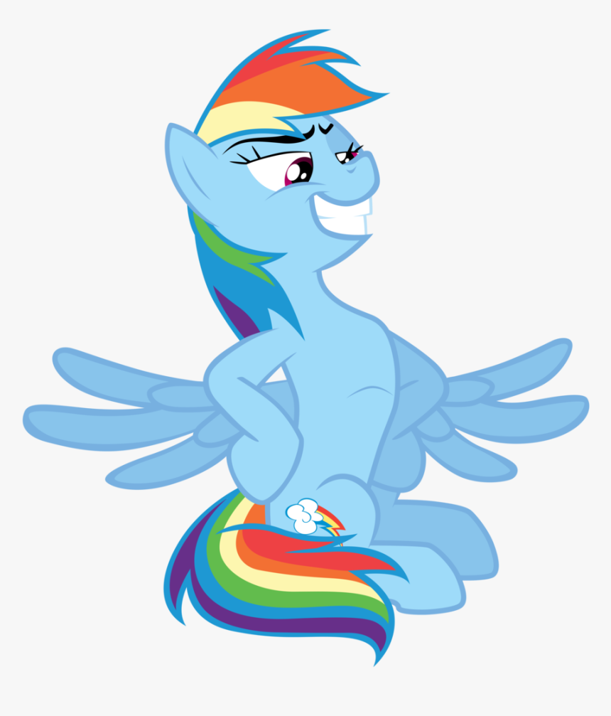 Absurd Res Artist Tardifice Tales Grin - Rainbow Dash Puffed Chest, HD Png Download, Free Download