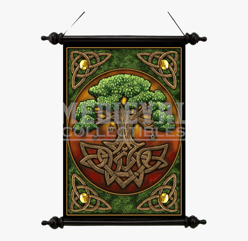 Celtic Tree Of Life Art Scroll - Celtic Tree Of Life Art, HD Png Download, Free Download