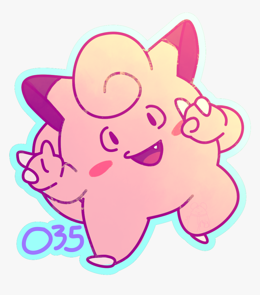 035 Clefairy - Cartoon, HD Png Download, Free Download