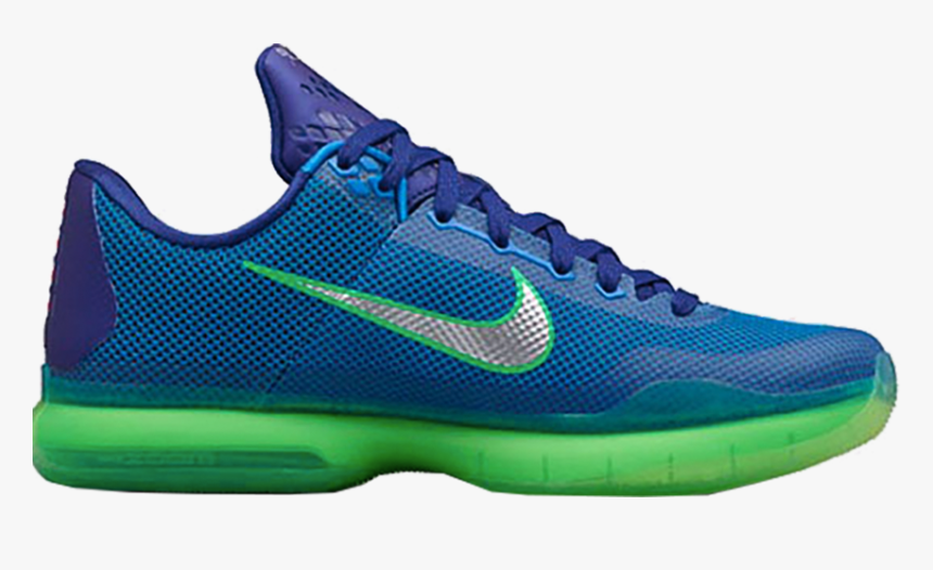 Kobe 10 Low Blue And Green, HD Png Download, Free Download
