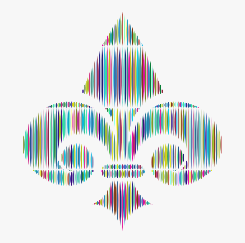 Fleur De Lis Stylized Prismatic, HD Png Download, Free Download