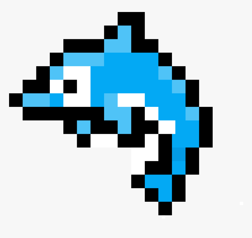 Delfin Clipart , Png Download - Easy Dolphin Pixel Art, Transparent Png