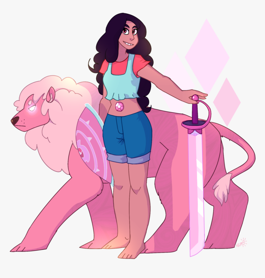 #stevonnie #stevenuniverse #lion #pink #freetoedit - Stevonnie Steven Universe Drawing, HD Png Download, Free Download