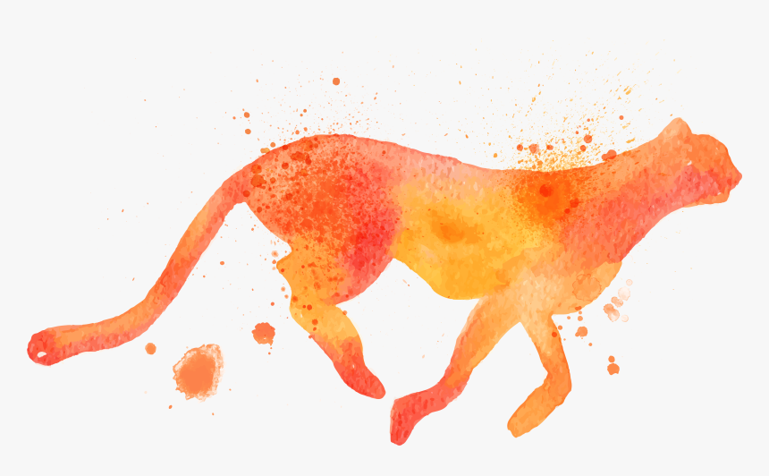 Animal Paint Silhouette Png, Transparent Png, Free Download