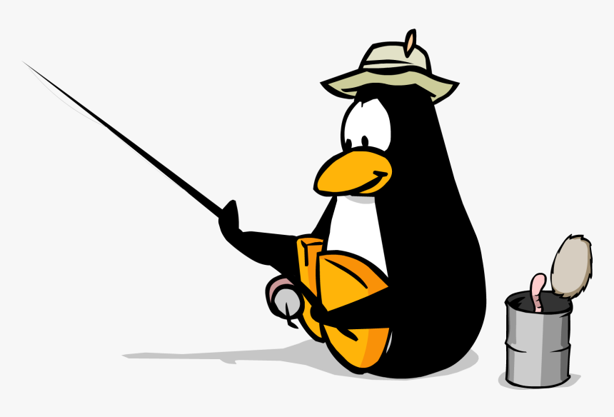 Transparent Penguin - Catching The Mullet In Club Penguin, HD Png Download, Free Download