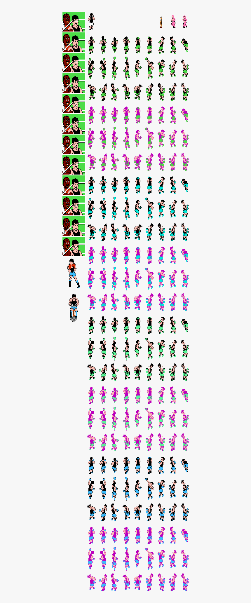 Punch Out Little Mac Sprites, HD Png Download, Free Download