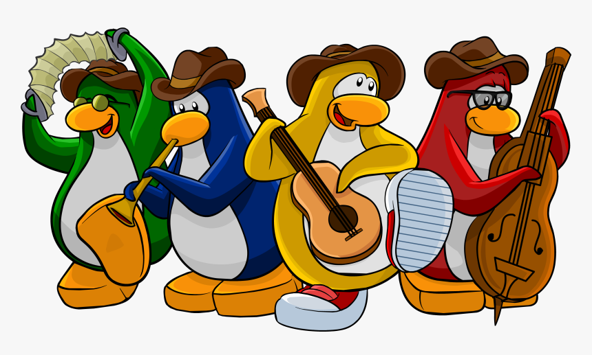 Club Penguin Rewritten Wiki - Club Penguin Penguin Band, HD Png Download - ...