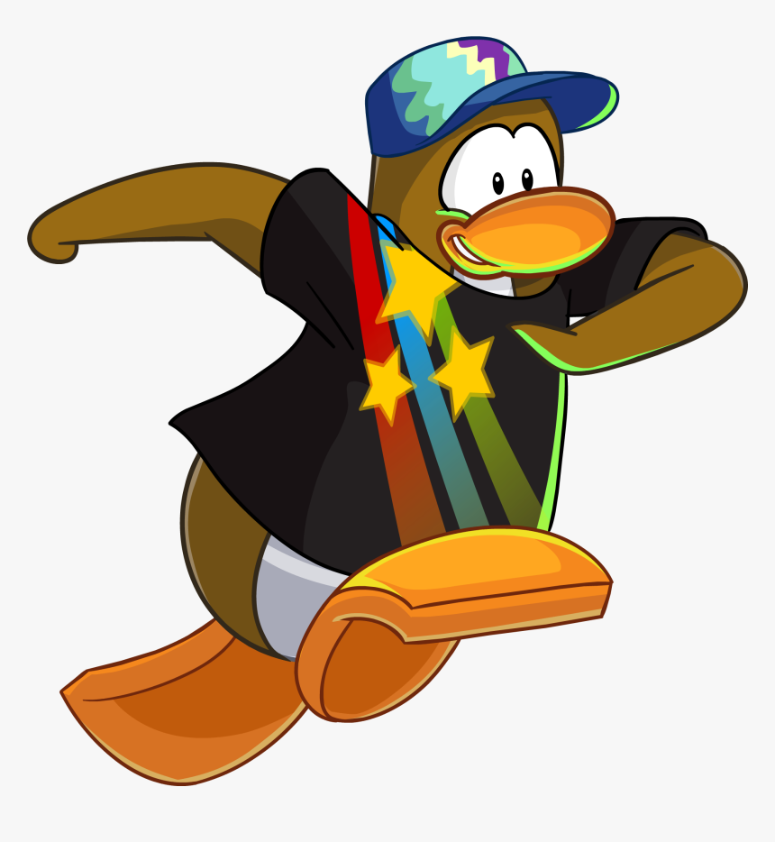 Cpt 413 Running Penguin - Club Penguin Penguin Running, HD Png Download, Free Download