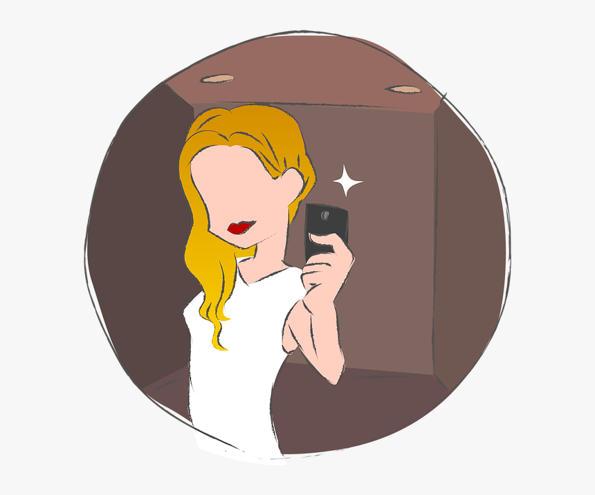 Smartphone, Camera, App, Social, Photos, Instagram - Social Media Body Image Cartoon, HD Png Download, Free Download