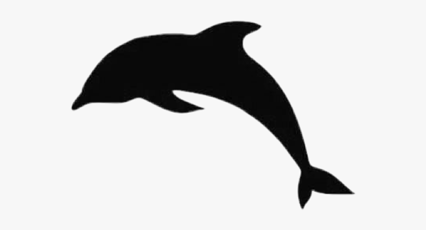 #delfin #czarny - Dolphin Jumping Silhouette, HD Png Download, Free Download