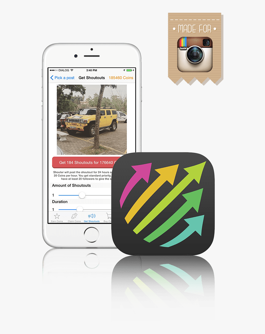Best Social Bots » Shoutouts App Go Viral On Instagram - Instagram, HD Png Download, Free Download