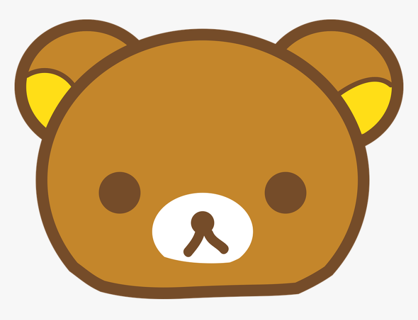 Bear, Emoji, Animal, Cartoon, Cute, Emoticon, Head - Rilakkuma Face, HD Png Download, Free Download