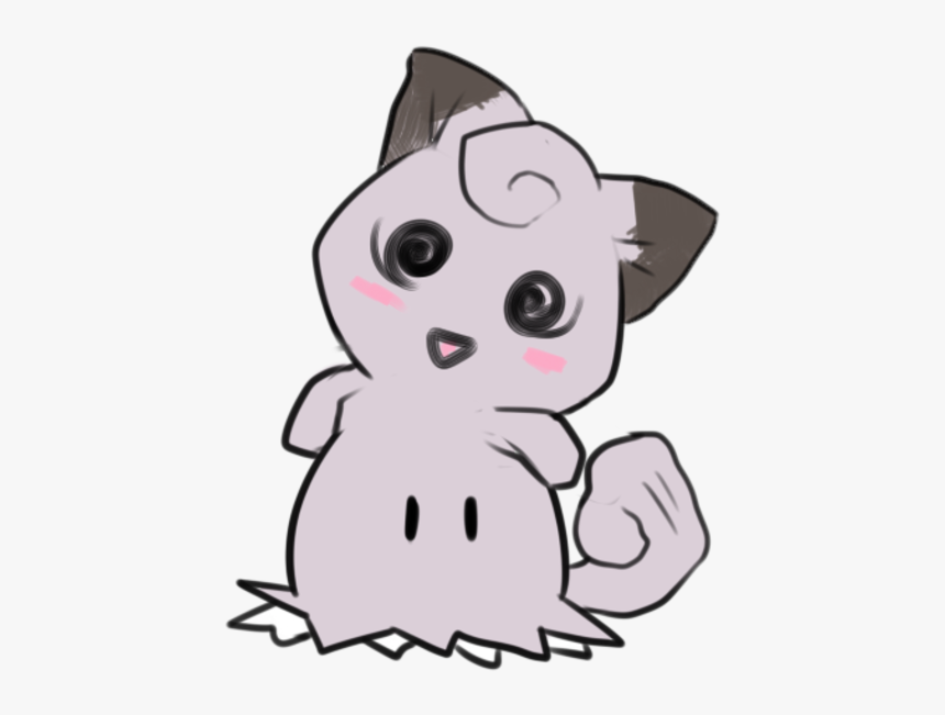 Pikachu Cat White Black Pink Mammal Small To Medium - Cartoon, HD Png Download, Free Download