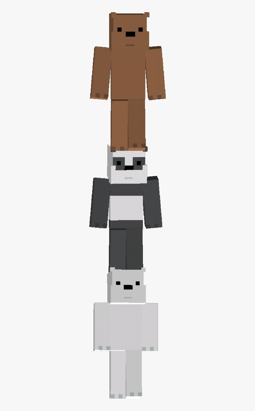 We Bare Bears Ice Bear Minecraft Skin, HD Png Download, Free Download