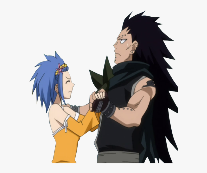 #gajevy #fairytail #gale #cute #anime #gajeel #levy - Cartoon, HD Png Download, Free Download