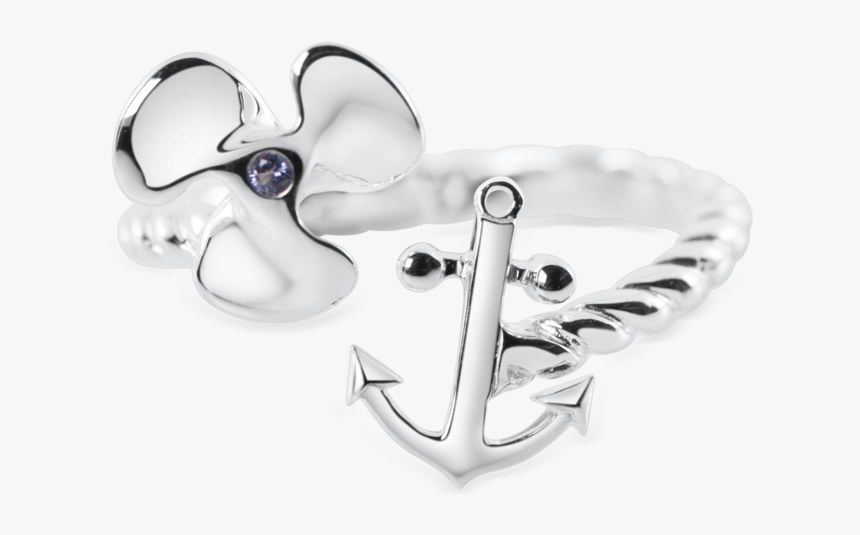 Propeller Anchor Bypass Ring - Platinum, HD Png Download, Free Download